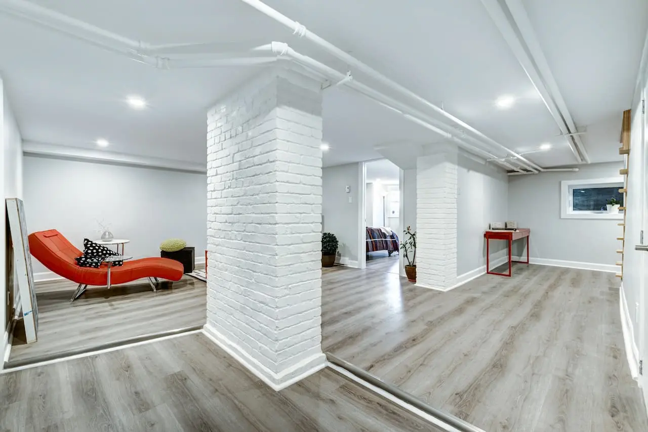 Basement painting in a Minnesota home
